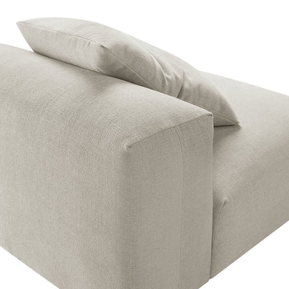 Solace Modular Upholstered Fabric Armless Chair
