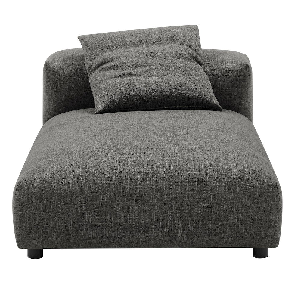 Solace Modular Upholstered Fabric Armless Chaise Lounge