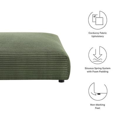 Solace Modular Corduroy Upholstered Ottoman