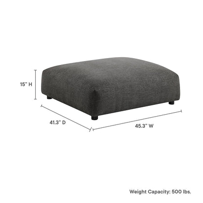 Solace Modular Upholstered Fabric Ottoman