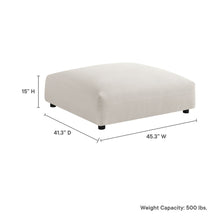 Solace Modular Upholstered Fabric Ottoman