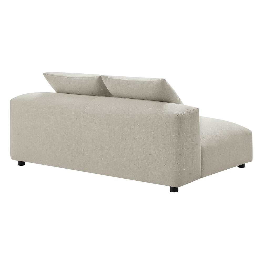 Solace Modular Upholstered Fabric Armless Loveseat