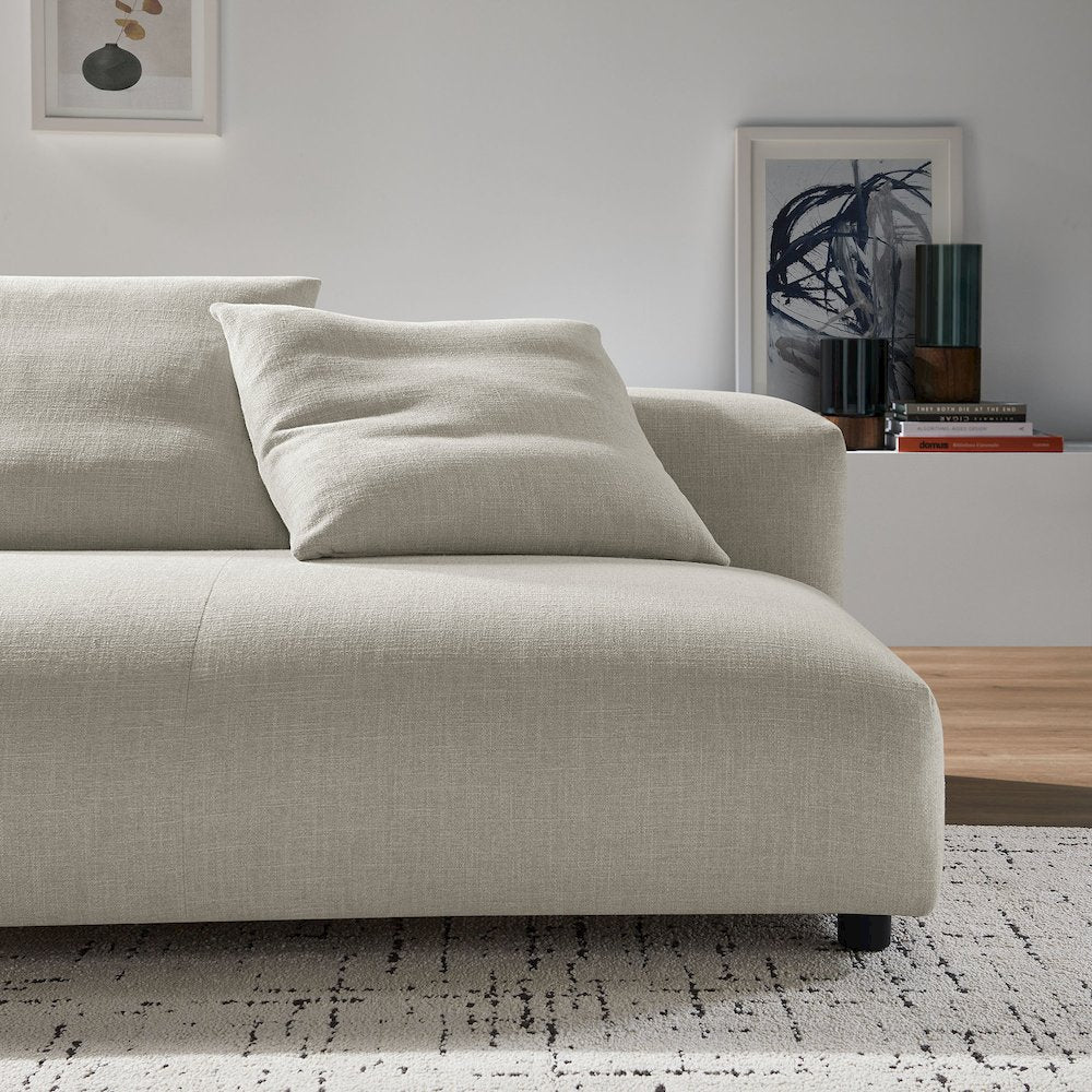Solace Modular Upholstered Fabric Armless Loveseat