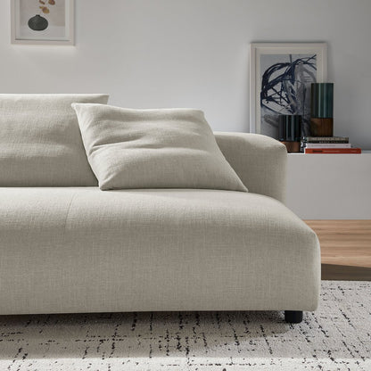 Solace Modular Upholstered Fabric Armless Loveseat