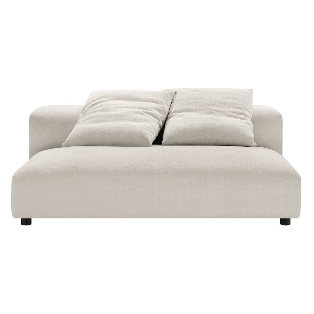 Solace Modular Upholstered Fabric Armless Loveseat