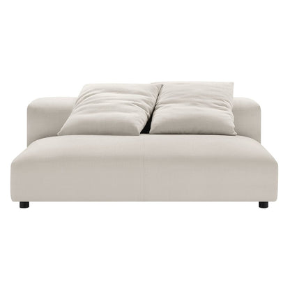 Solace Modular Upholstered Fabric Armless Loveseat