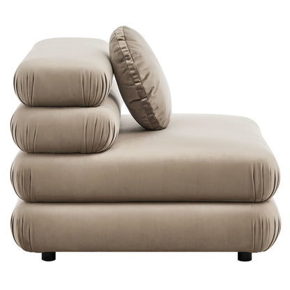 Jubilee 3-Piece Modular Performance Velvet Sectional Sofa