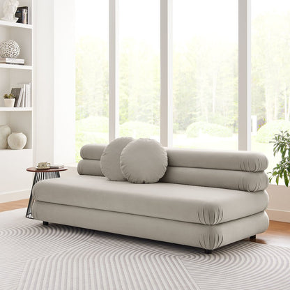 Jubilee Modular Performance Velvet Armless Loveseat