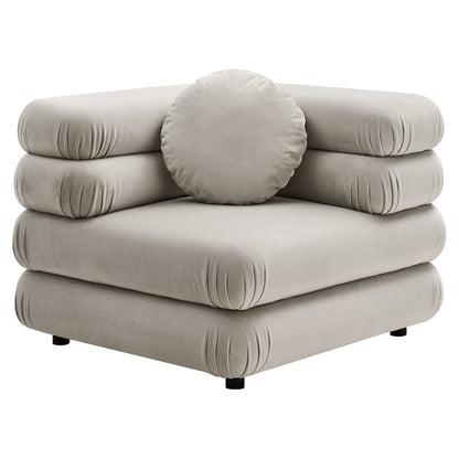 Jubilee 3-Piece Modular Performance Velvet Sectional Sofa