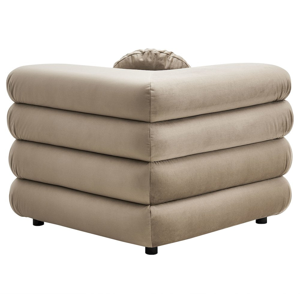 Jubilee 3-Piece Modular Performance Velvet Sectional Sofa