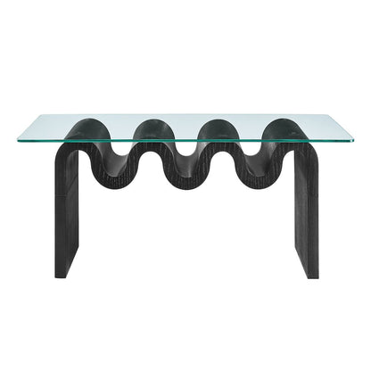 Ondine Glass Top Coffee Table