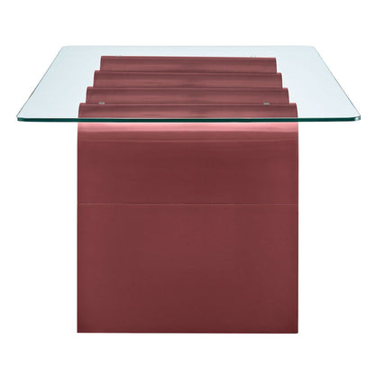 Ondine Glass Top Coffee Table