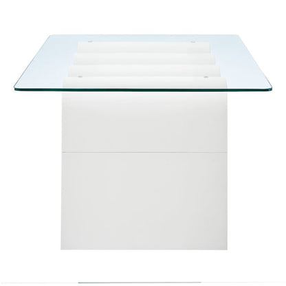 Ondine Glass Top Coffee Table