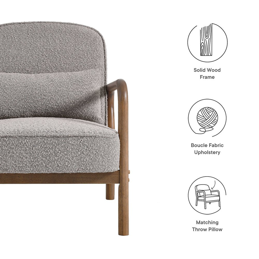Charlie Boucle Upholstered Armchair