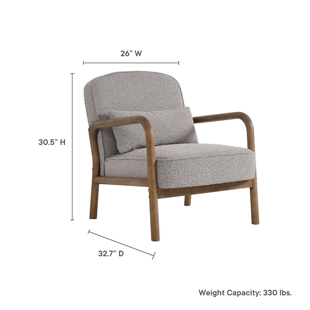 Charlie Boucle Upholstered Armchair