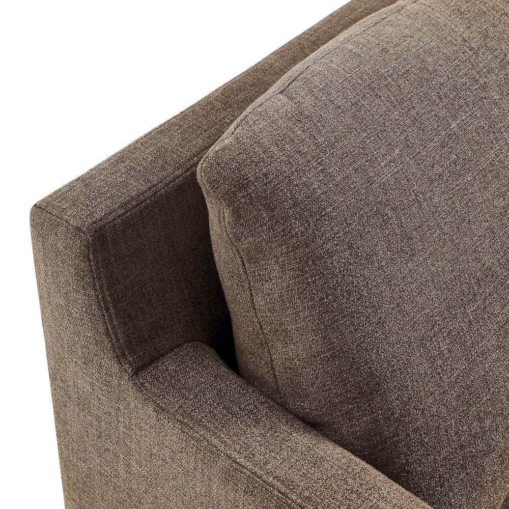 Serene Fabric Slipcovered Swivel Armchair