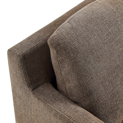 Serene Fabric Slipcovered Swivel Armchair