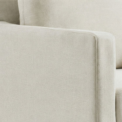 Wood Slipcovered Swivel Accent Chair for Living Room, Salt