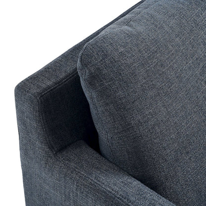 Serene Fabric Slipcovered Swivel Armchair
