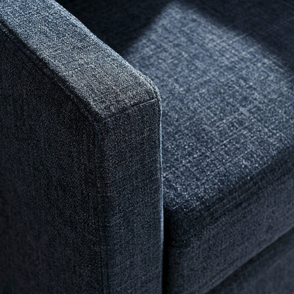 Serene Fabric Slipcovered Swivel Armchair