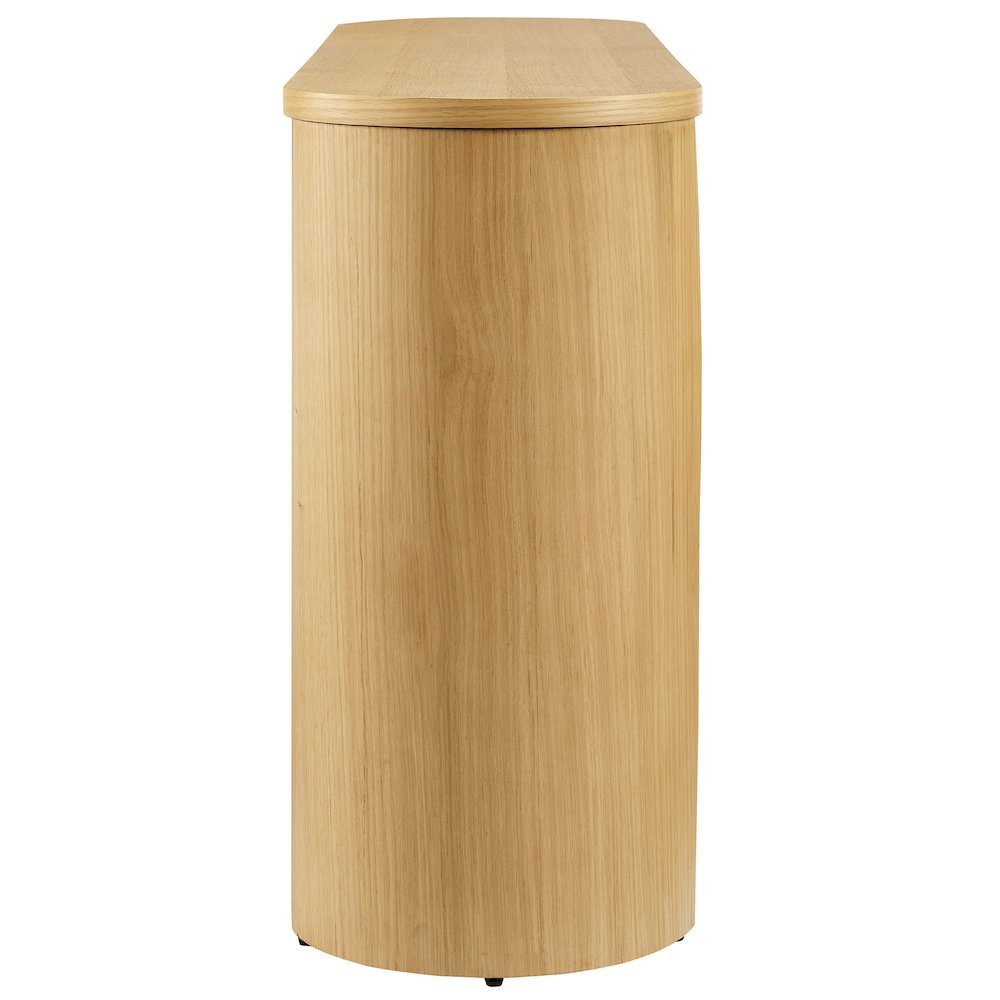 Aspect Oval Wood Entryway Console Table