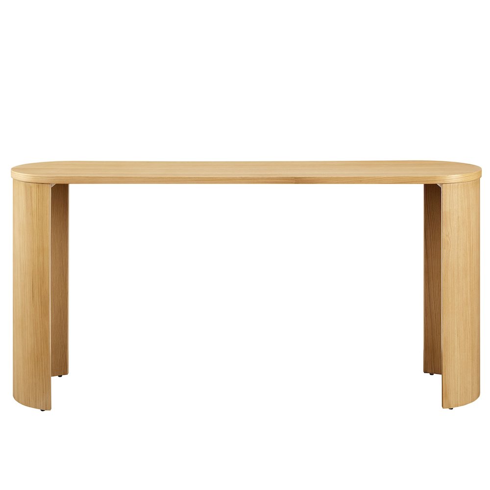 Aspect Oval Wood Entryway Console Table