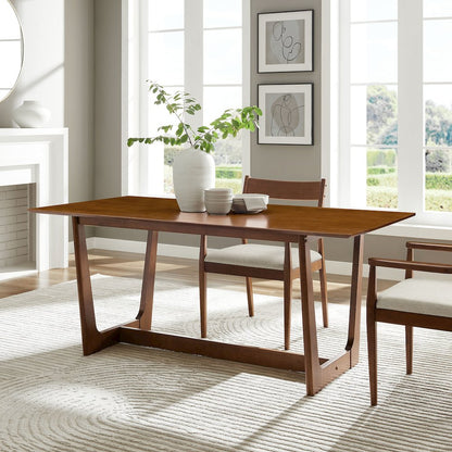 Solara 71" Rectangle Wood Dining Table