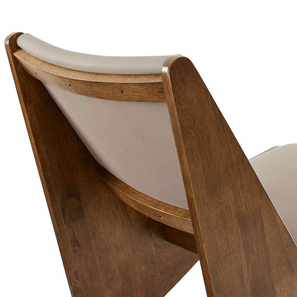 Rylina Vegan Leather Accent Chairs Set of 2