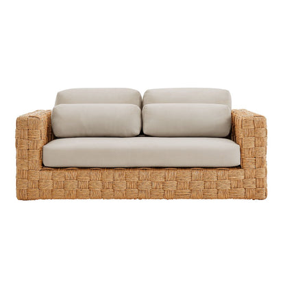 Thames Outdoor Patio Wicker Outdoor Patio Rattan Loveseat
