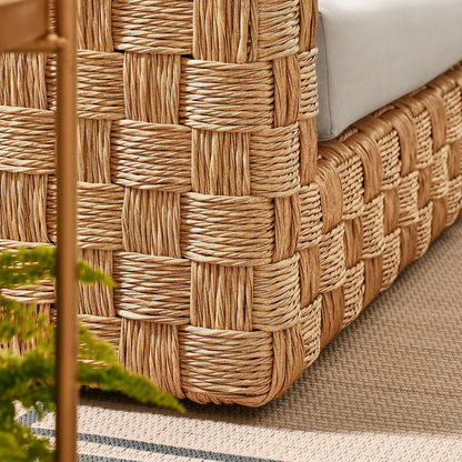 Thames Outdoor Patio Wicker Outdoor Patio Rattan Loveseat