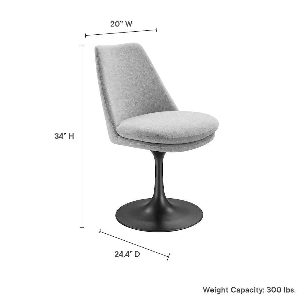 Lippa Swivel Dining Upholstered Side Chair
