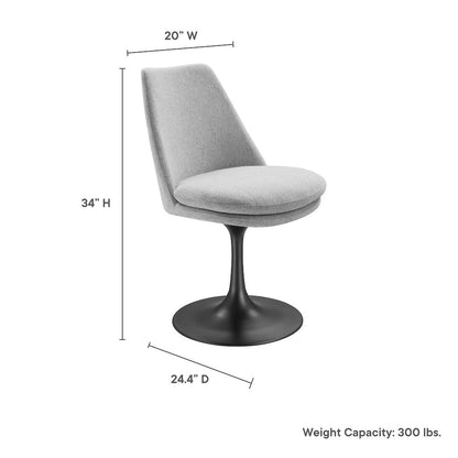 Lippa Swivel Dining Upholstered Side Chair