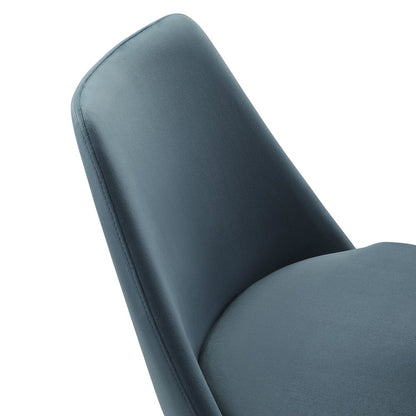 Lippa Swivel Dining Performance Velvet Side Chair