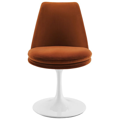 Lippa Swivel Dining Performance Velvet Side Chair