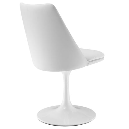 Lippa Swivel Dining Vegan Leather Side Chair