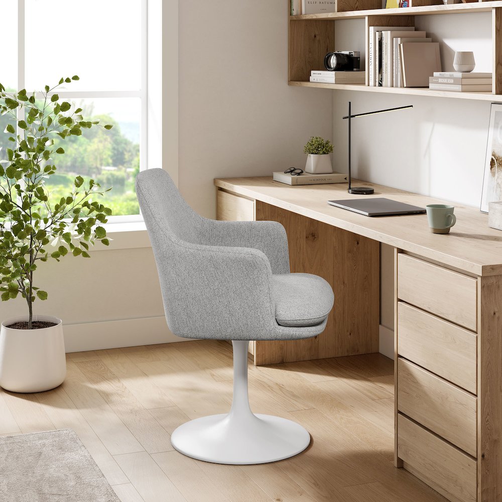 Lippa Swivel Dining Upholstered Armchair