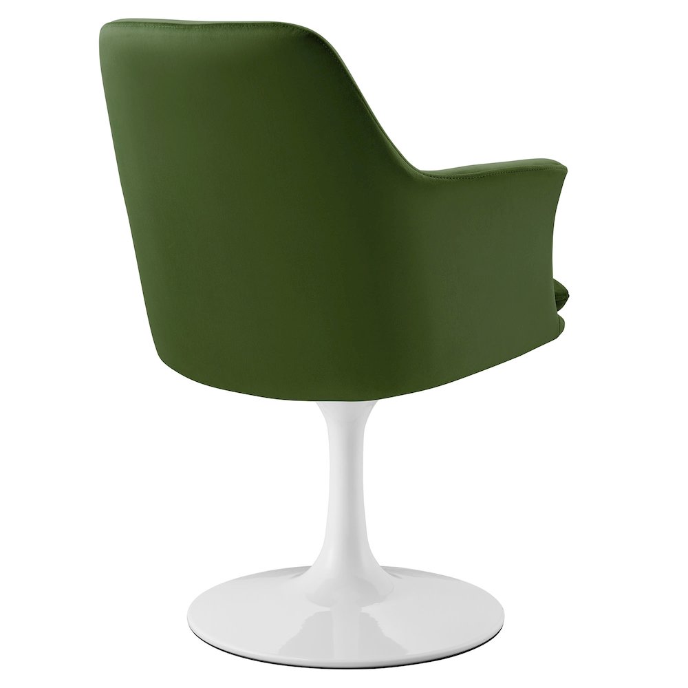 Lippa Swivel Dining Performance Velvet Armchair