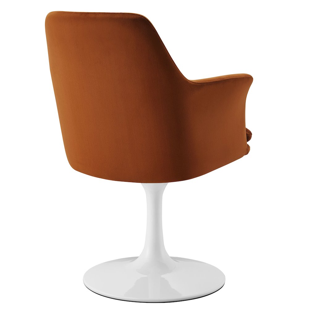 Lippa Swivel Dining Performance Velvet Armchair