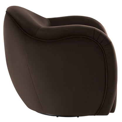 Compose Performance Velvet Swivel Armchair