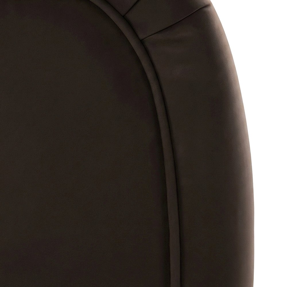 Performance Velvet Swivel Accent Chair with Arms, Chocolate Brown