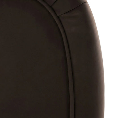 Performance Velvet Swivel Accent Chair with Arms, Chocolate Brown