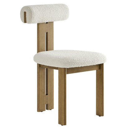 Torian Boucle Fabric Dining Chair Set of 2