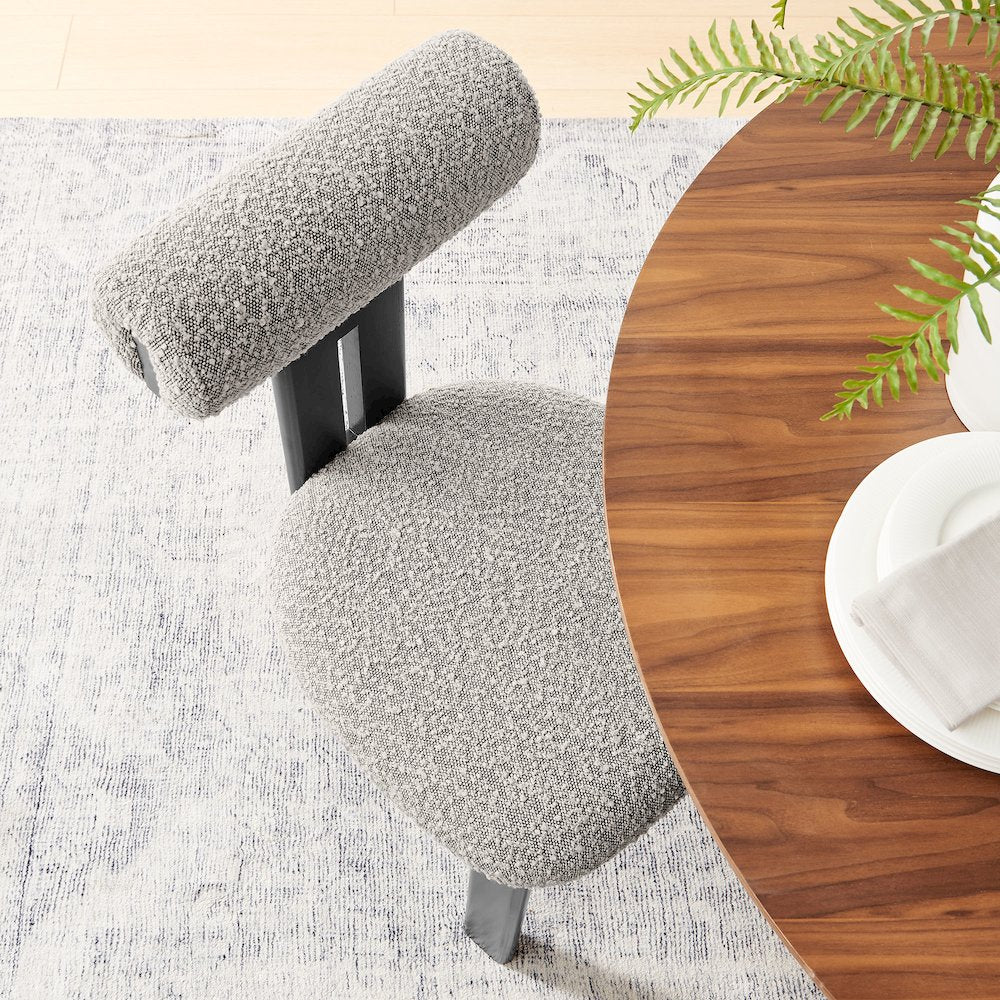Torian Boucle Fabric Dining Chair Set of 2