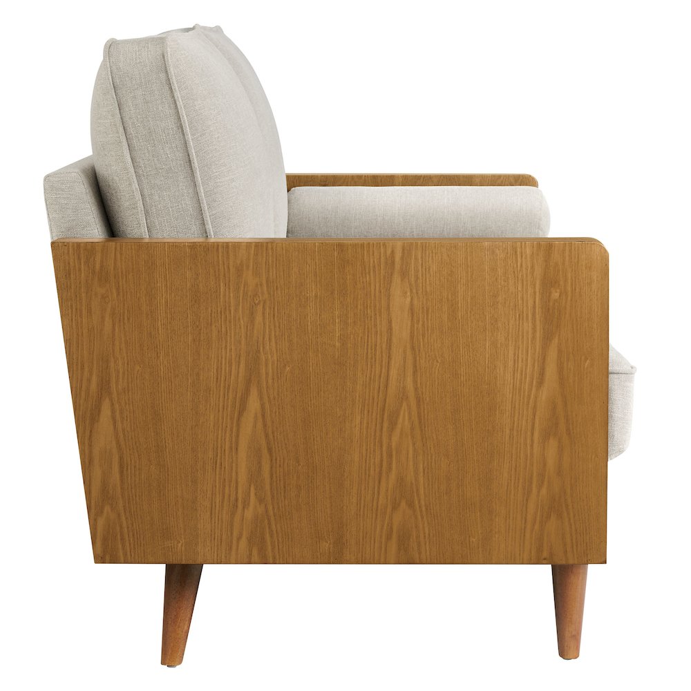 Kellan Heathered Weave Fabric Loveseat