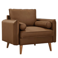 Revive Upholstered Vegan Leather Accent Armchair