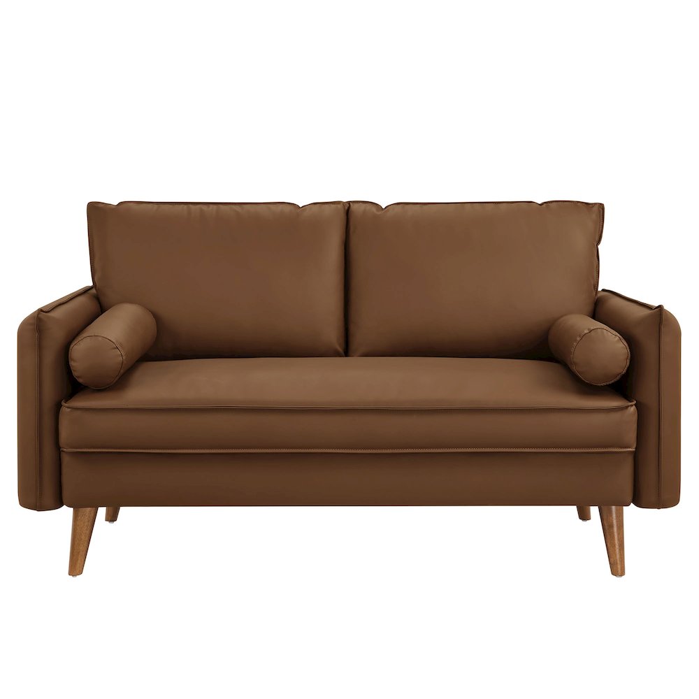 Revive Upholstered Vegan Leather Loveseat