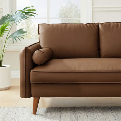 Revive Upholstered Vegan Leather Loveseat