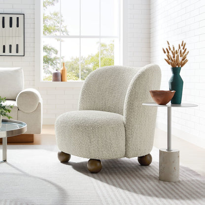 Monroe Boucle Fabric Accent Chair