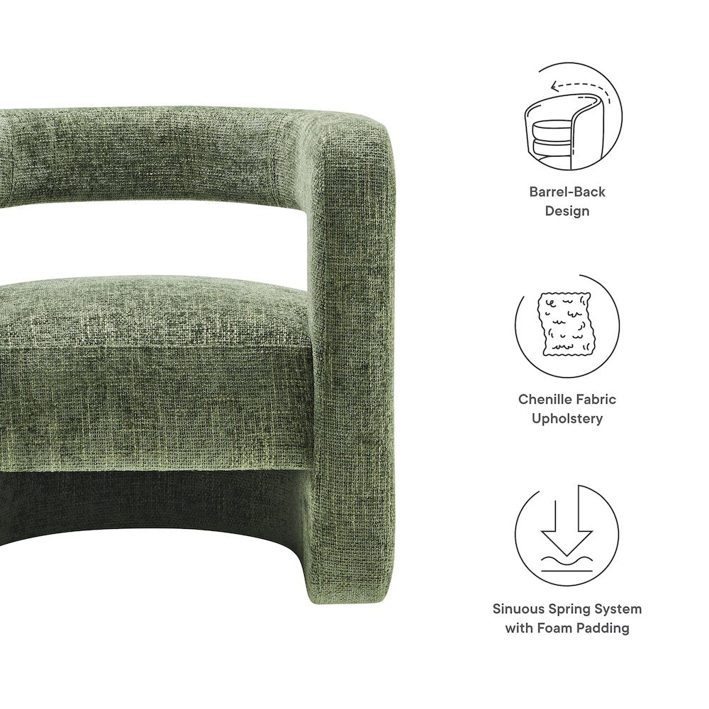 Jaylin Upholstered Chenille Accent Chair