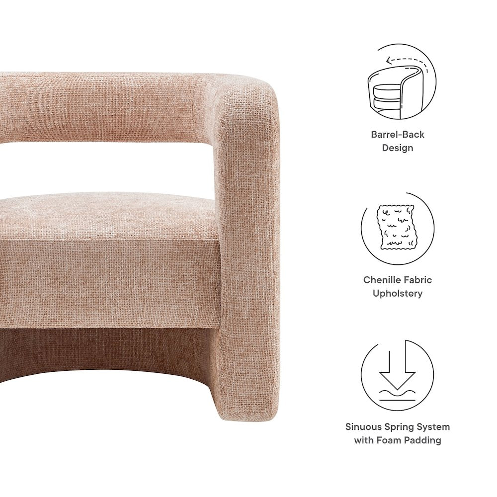 Jaylin Upholstered Chenille Accent Chair